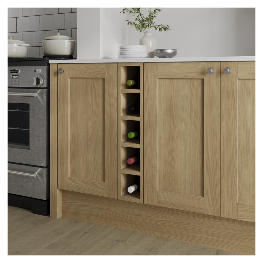 Grained Oak 150mm Wine Rack Lifestyle