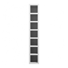 Gloss Dove Grey 150mm Tall Wine Rack
