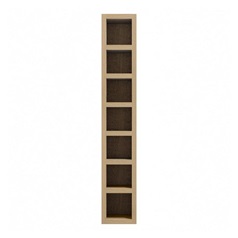 Grained Oak 150mm Tall Wine Rack