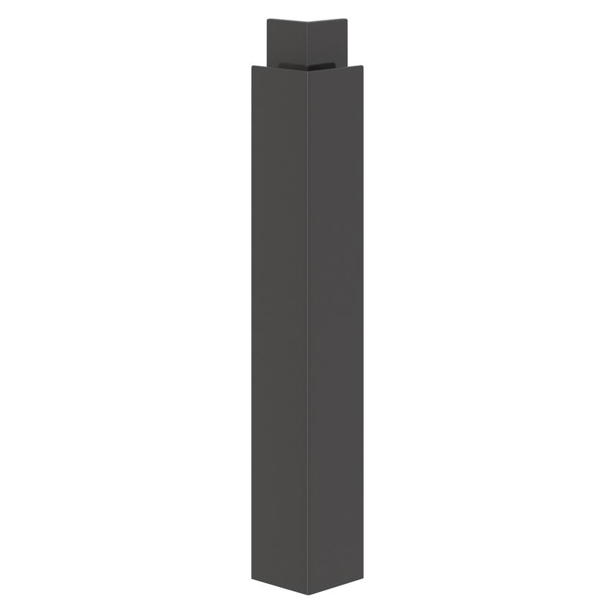 Gloss Charcoal Two Part Half Height External Corner Fillet