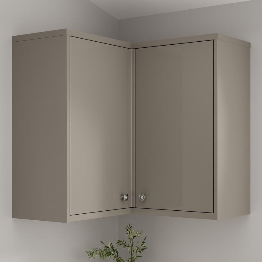 Hockley Mirror Gloss Sand Grey 740mm x 310mm x 16mm End Panel