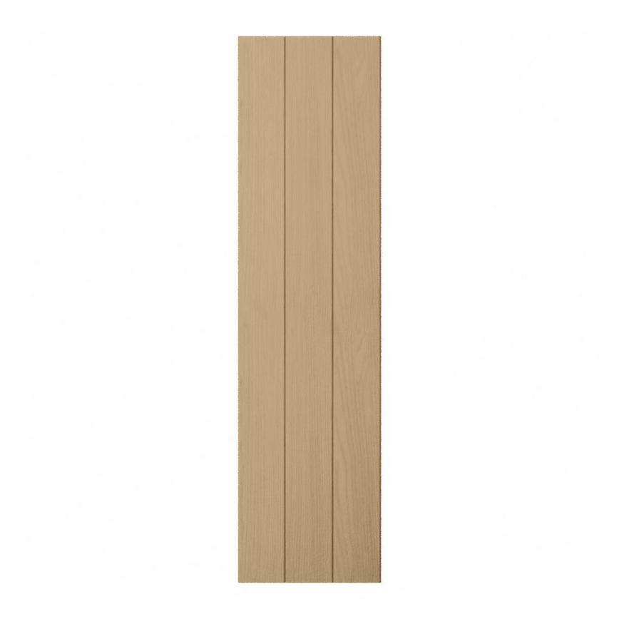 Grained Oak Tongue and Groove Tall Wall Decor End 1182mm