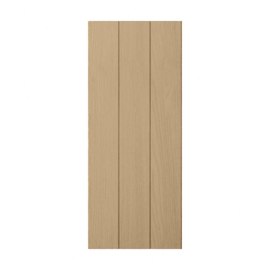 Grained Oak Tongue and Groove Full Height Wall Decor End 752mm