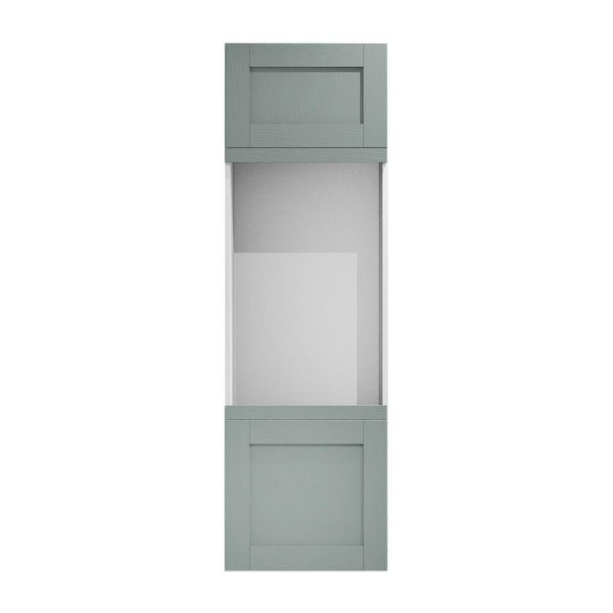 Grained Seafoam 600mm Appliance Tower Infill Shown with Appliance Tower Cabinet