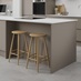 Clerkenwell Super Matt Sand Grey 910mm x 2400mm x 16mm Breakfast Bar Panel