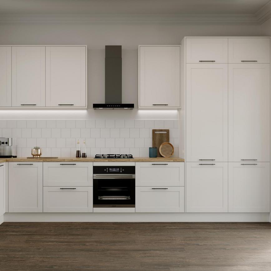 Allendale Grain Antique White 18mm End Panel