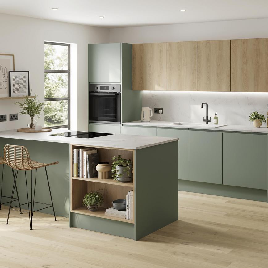 Clerkenwell Super Matt Reed Green 18mm End Panel