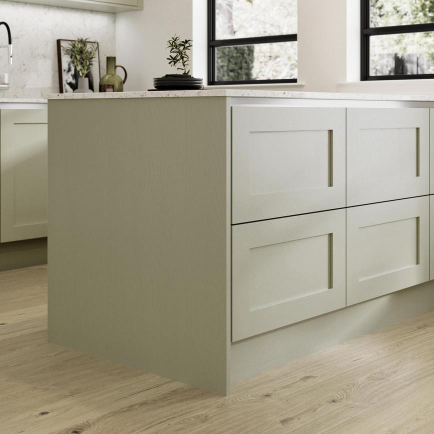 Grain Sage Green 910mm x 2400mm x 19mm Breakfast Bar Panel