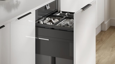 Integrated Recycling Bin