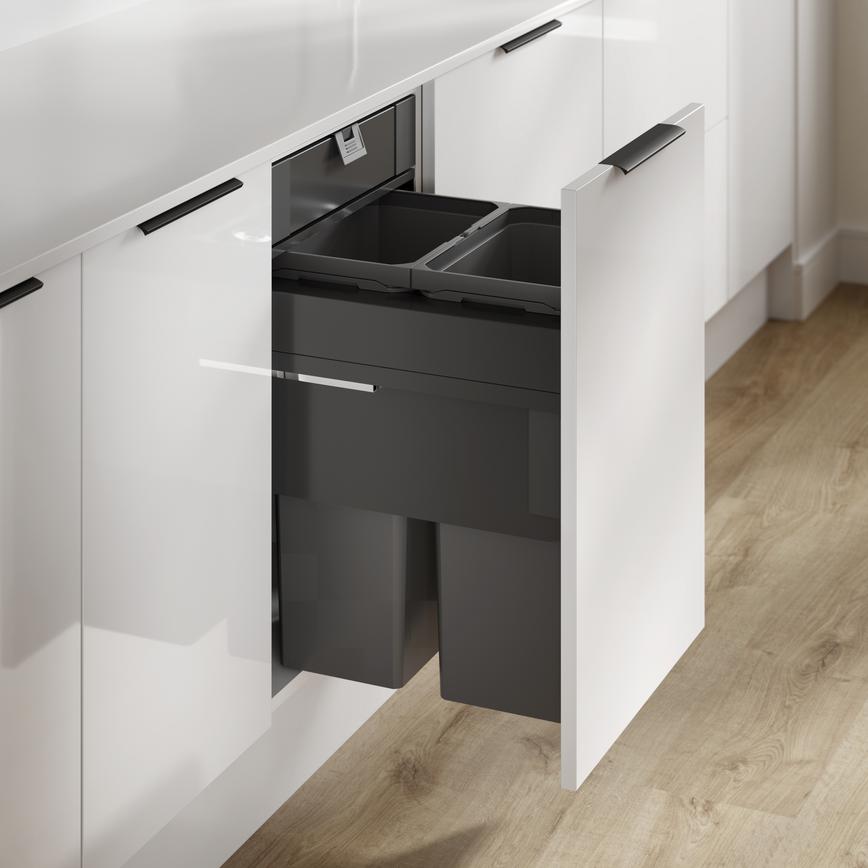 Integrated Recycling Bin