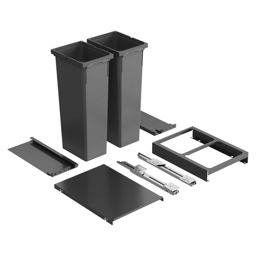 64L Integrated Recycling Bin