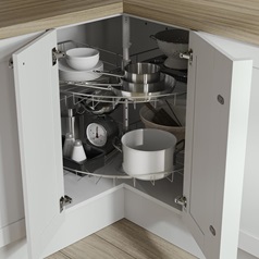 Standard 931mm Corner Carousel Accessory Rotated