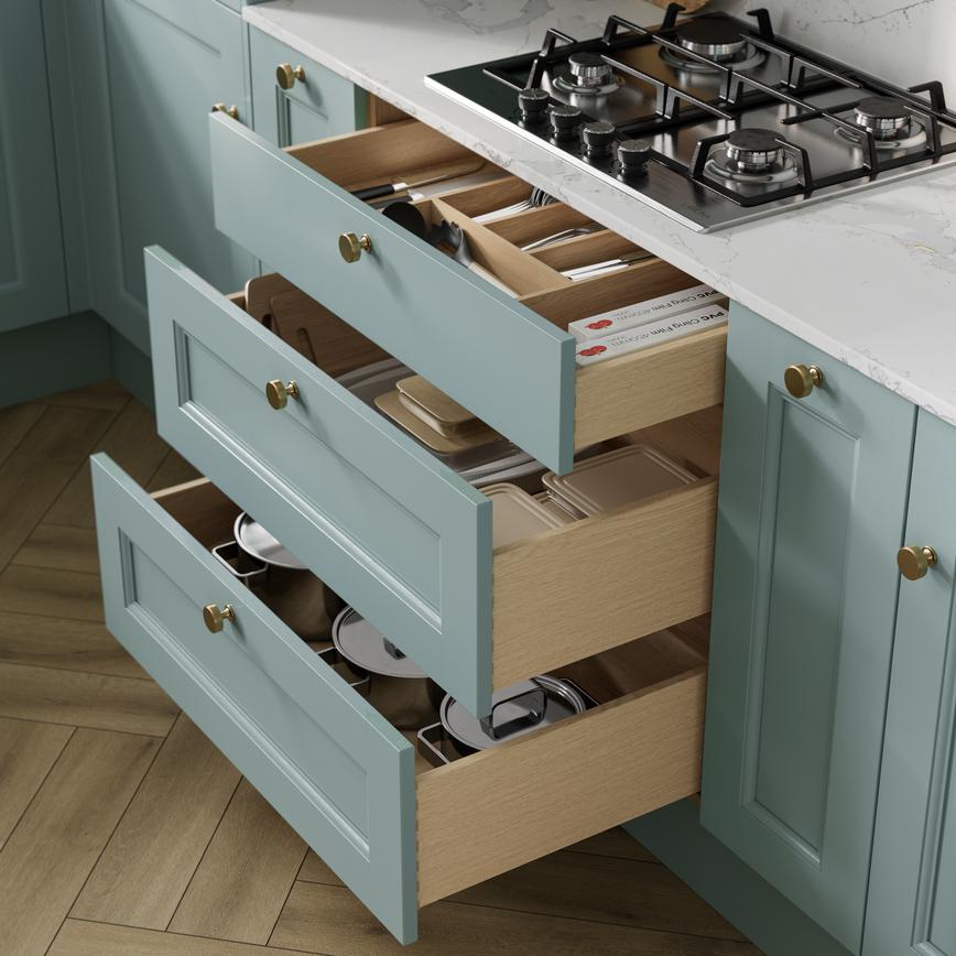 800mm Contemporary Natural Oak Cutlery Tray