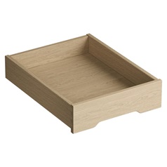 Natural Oak Veneered 400mm Ready Assembled Internal Drawer