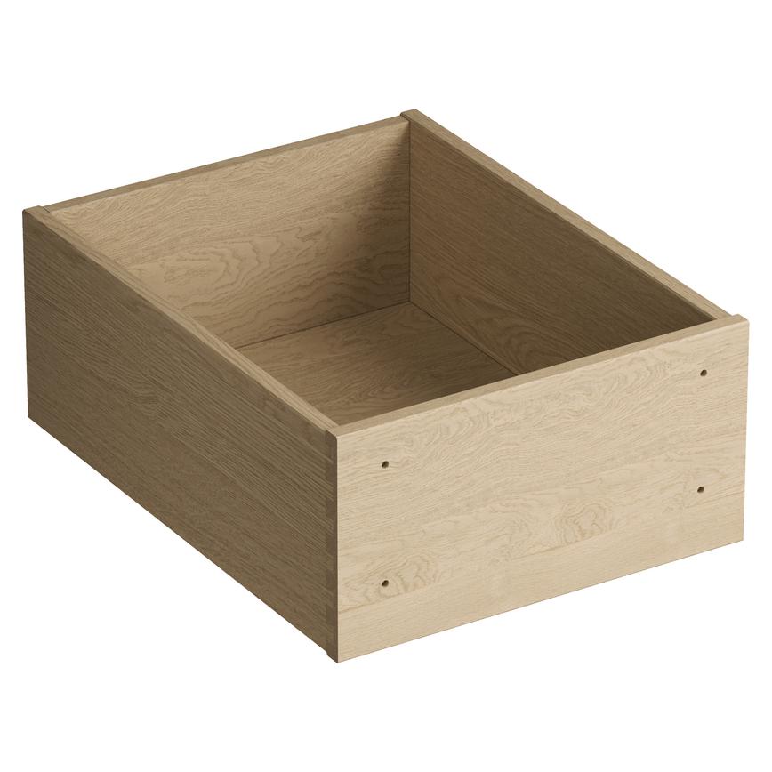 Natural Oak Veneered 400mm Ready Assembled Pan Drawer