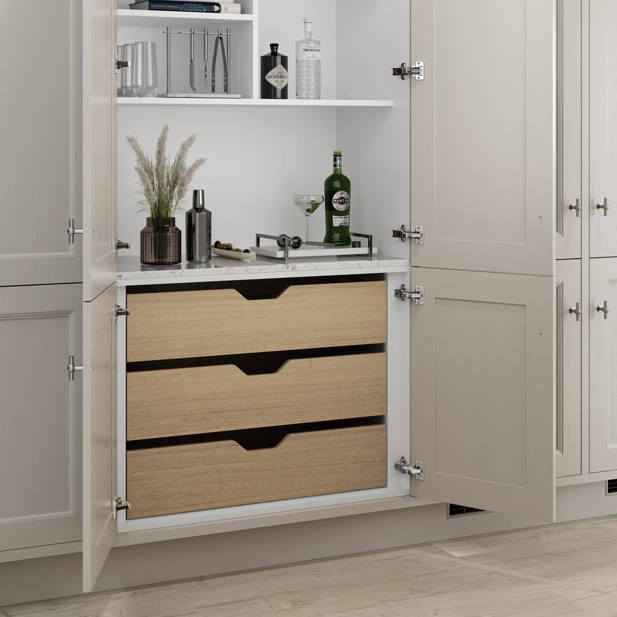 900 Width Drawer Natural Oak