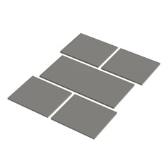 Internal Croft Grey 1000mm x 398mm Larder Top Shelf Pack