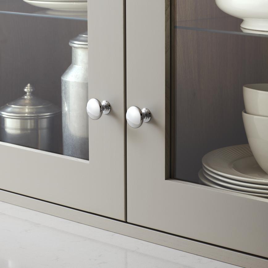 Chrome Effect Knob Handles