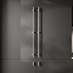 Knurled Brushed Nickel Effect T Bar Cupboard Handle 705mm