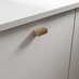 Ingot Brushed Brass Effect Mounted Trim Bar Cupboard Handle 44mm