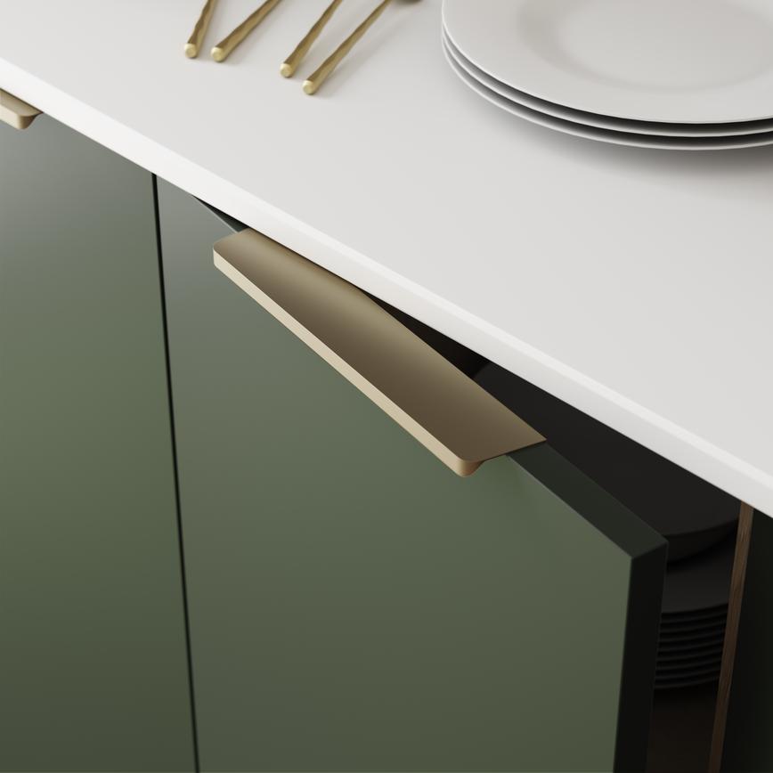 Edge Matt Brass Effect Trimline Bar Cupboard Handle 230mm