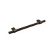 Knurled Brushed Bronze T Bar Cupboard Handle 225mm