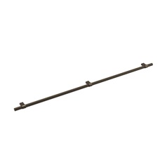 Knurled Brushed Bronze T Bar Cupboard Handle 705mm