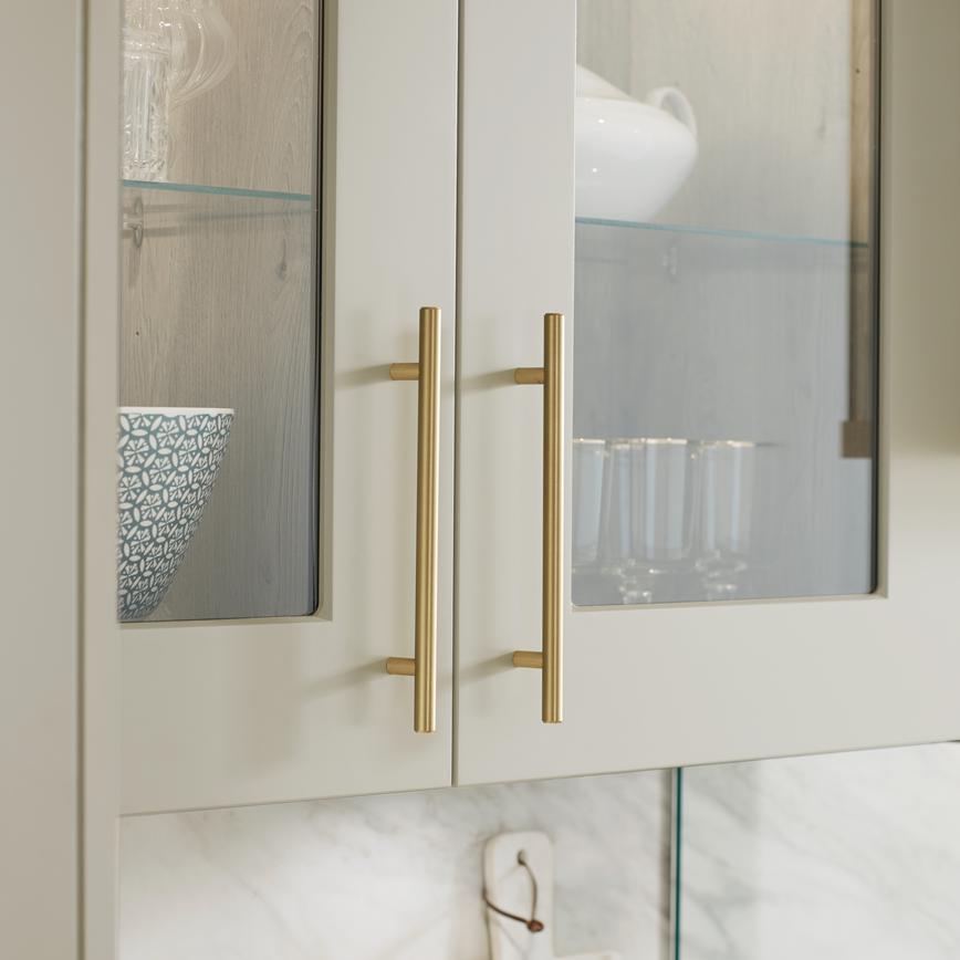 Brushed brass T Bar Handles