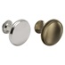 Highborn Aged Brass Effect Classic Round Cupboard Door Knob 30mm