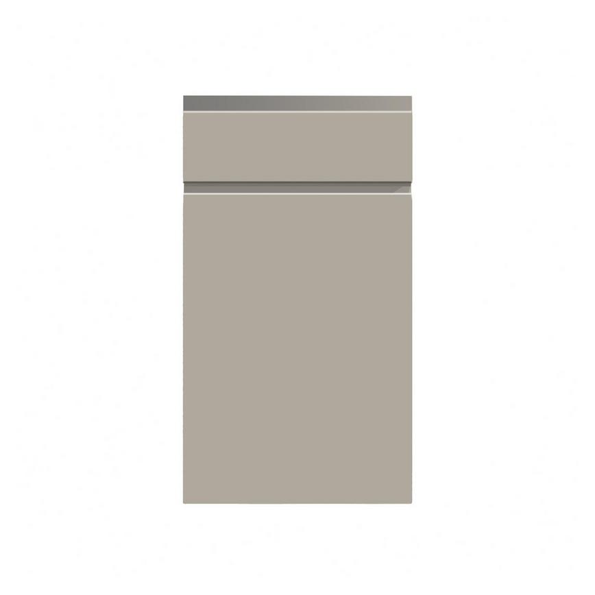 Clerkenwell Matt Metallic Titanium 557mm x 400mm Full Height Drawerline Kitchen Door Additional Cut Out