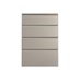Clerkenwell Matt Metallic Titanium 227mm x 500mm Deep Kitchen Drawer Additional Cut Out