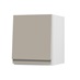 Clerkenwell Matt Metallic Titanium 360mm x 300mm Half Height Kitchen Door or Drawer Angled Open