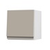 Clerkenwell Matt Metallic Titanium 360mm x 350mm Half Height Kitchen Door or Drawer Angled Open