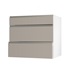 Clerkenwell Matt Metallic Titanium 275mm x 800mm Pan Kitchen Drawer Angled Open