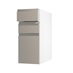 Clerkenwell Matt Metallic Titanium 160mm x 300mm Kitchen Drawer Angled Open