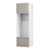 Clerkenwell Matt Metallic Titanium 437mm x 600mm Appliance Tower Kitchen Door Angled Open