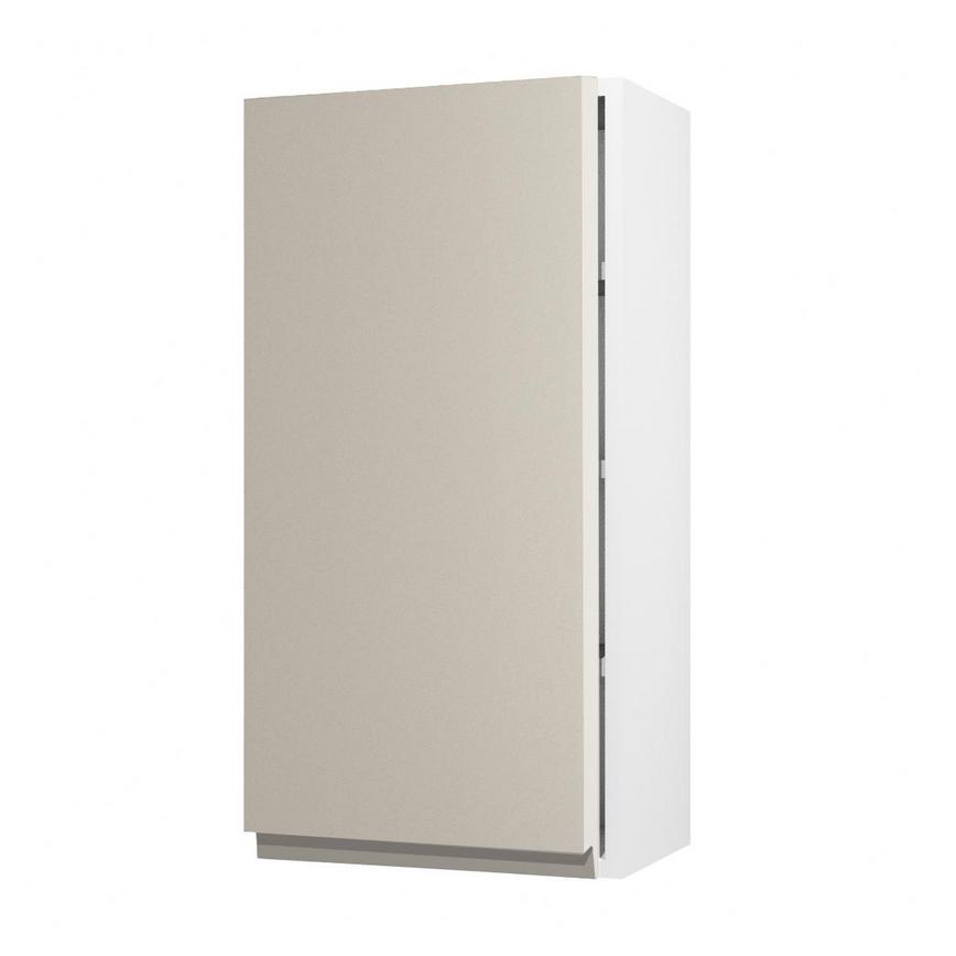 Clerkenwell Matt Metallic Titanium 900mm x 450mm Tall Kitchen Door Angled Open
