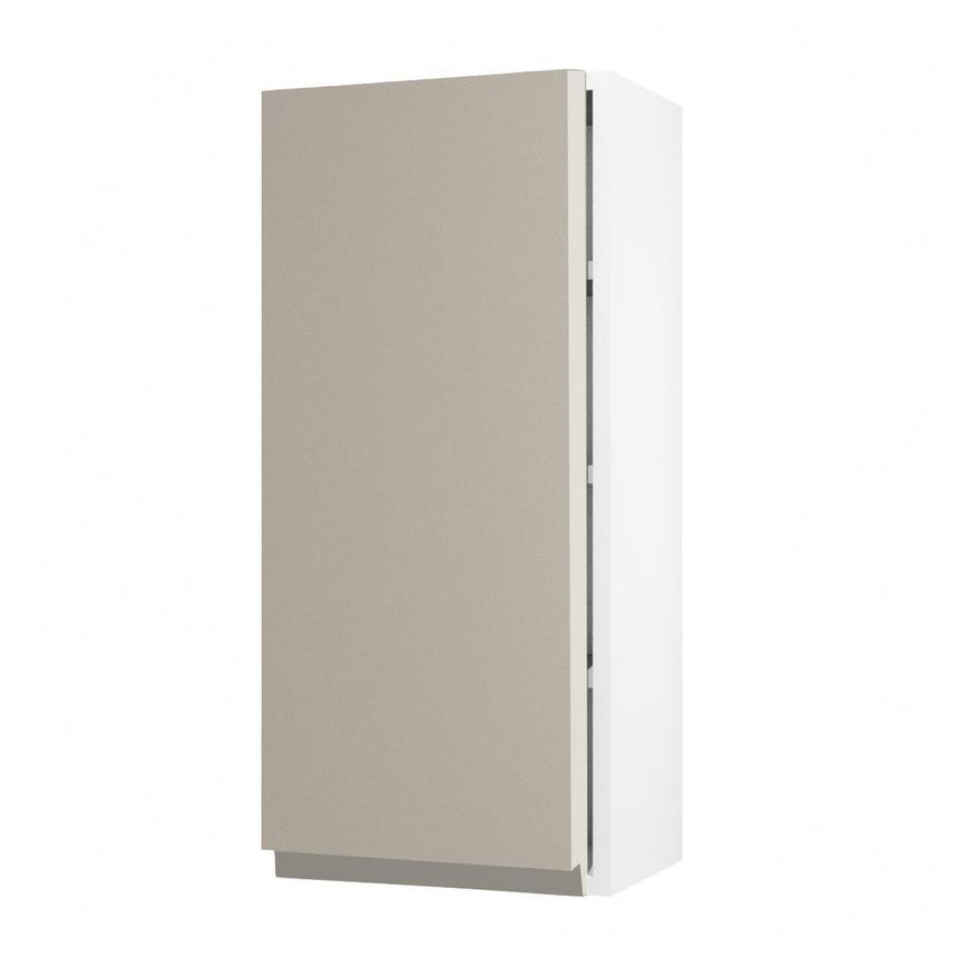 Clerkenwell Matt Metallic Titanium 900mm x 400mm Tall Kitchen Door Angled Open