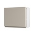Clerkenwell Matt Metallic Titanium 506mm x 600mm Tall Microwave Top Box Kitchen Door Angled Open
