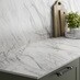 Howdens Square Edge Agra Marble Effect Compact Laminate Backboard / Breakfast Bar