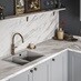 Venato Marble Worktop & Backboard Angle