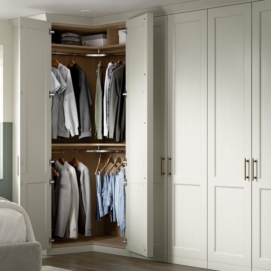 Bridgemere Pebble Bedroom  Corner Wardrobe