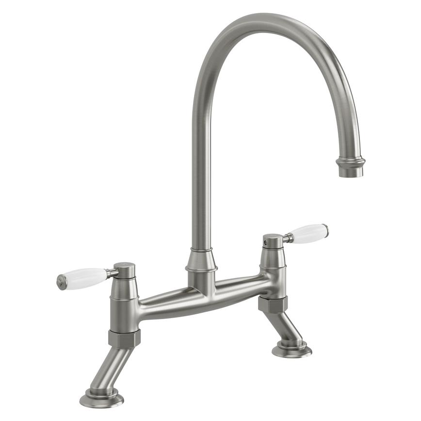 Victorian Bridge Brushed Nickel 