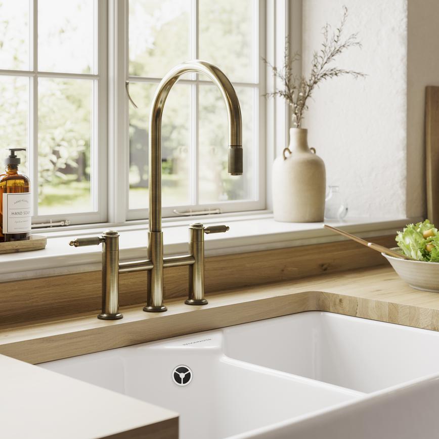 Holkham Bridge Aged Brass Angle