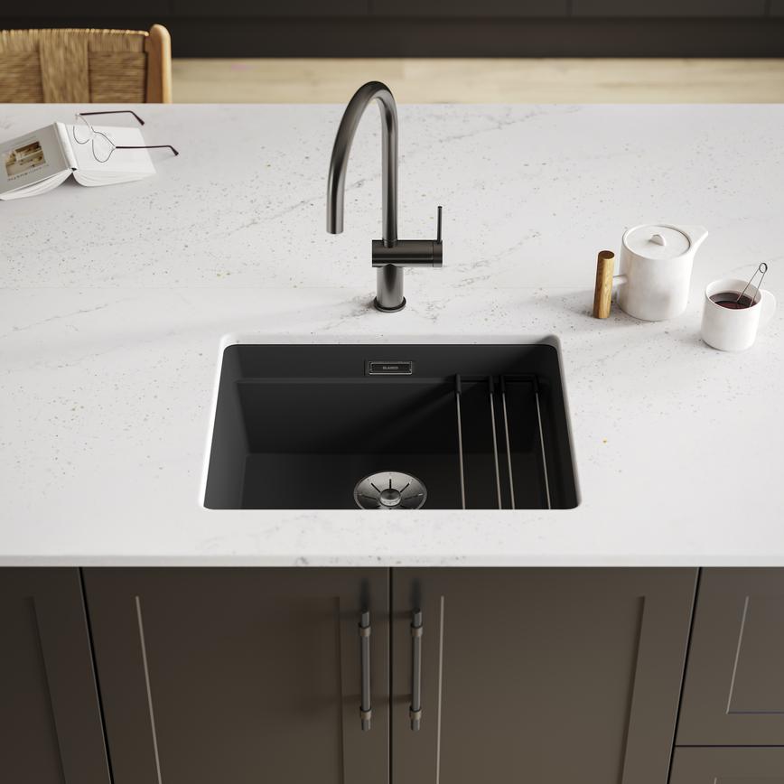 Blanco Granite  Compact Black Front