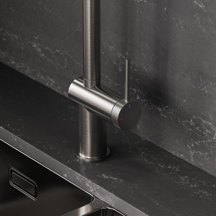 Porlock Gunmetal Single Lever