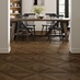 Oake and Gray Heritage Oak Basket Weave Effect Luxury Rigid Vinyl Flooring Dining Room