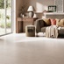 Oake and Gray Sandstone Marble XL Luxury Rigid Vinyl Flooring Living Room