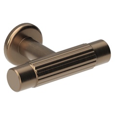 Fluted Fluted Bronze Classic T Cupboard Door Knob 75mm