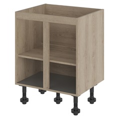 Natural Oak 720mm x 700mm x 575mm Ready Assembled Sink Base Cabinet
